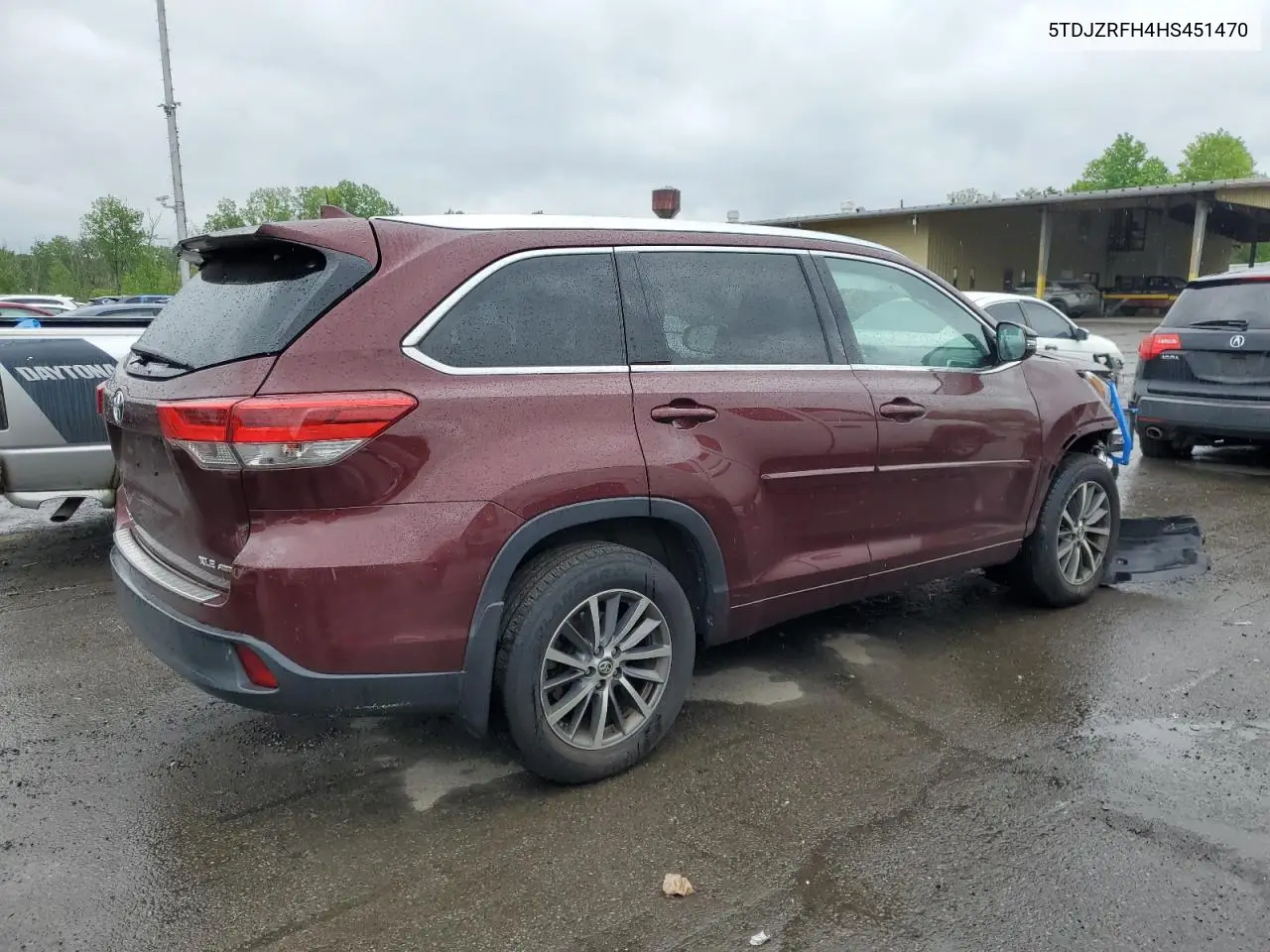 2017 Toyota Highlander Se VIN: 5TDJZRFH4HS451470 Lot: 56704815