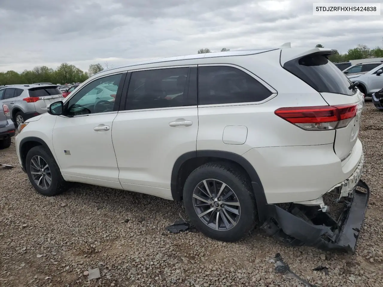 2017 Toyota Highlander Se VIN: 5TDJZRFHXHS424838 Lot: 56729855