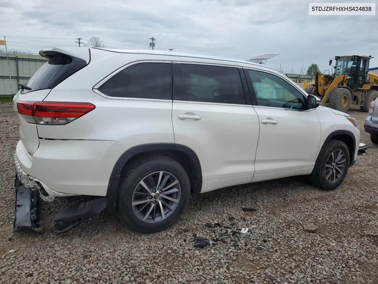 2017 Toyota Highlander Se VIN: 5TDJZRFHXHS424838 Lot: 56729855