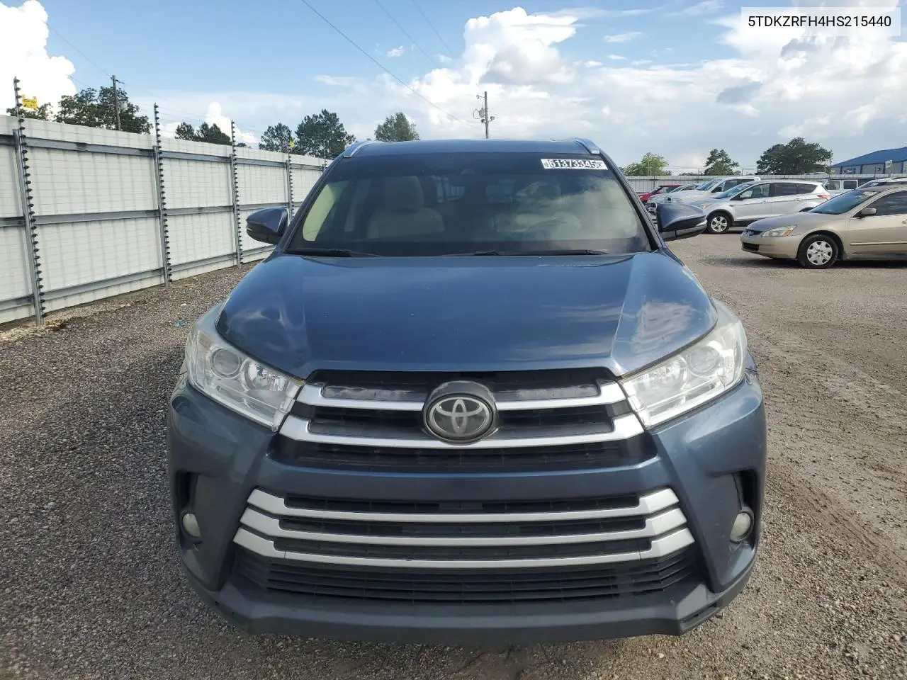 2017 Toyota Highlander Se VIN: 5TDKZRFH4HS215440 Lot: 61373345