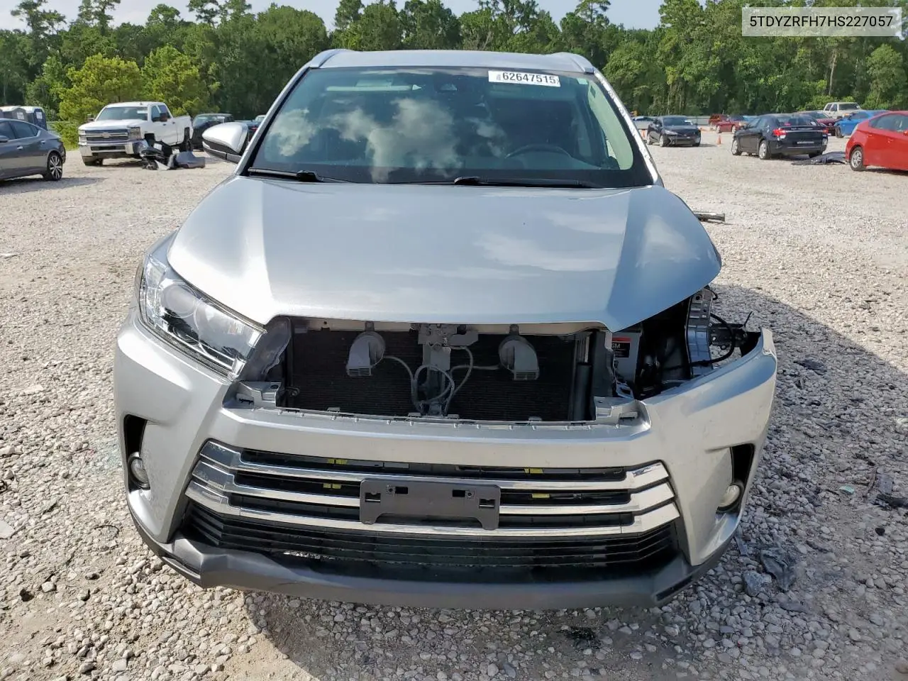2017 Toyota Highlander Limited VIN: 5TDYZRFH7HS227057 Lot: 62647515