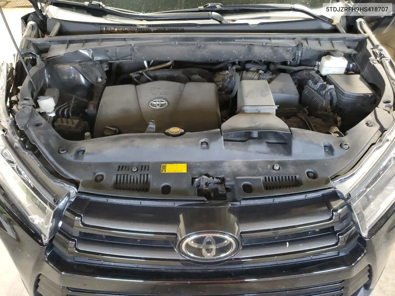 2017 Toyota Highlander Se VIN: 5TDJZRFH9HS418707 Lot: 62747345