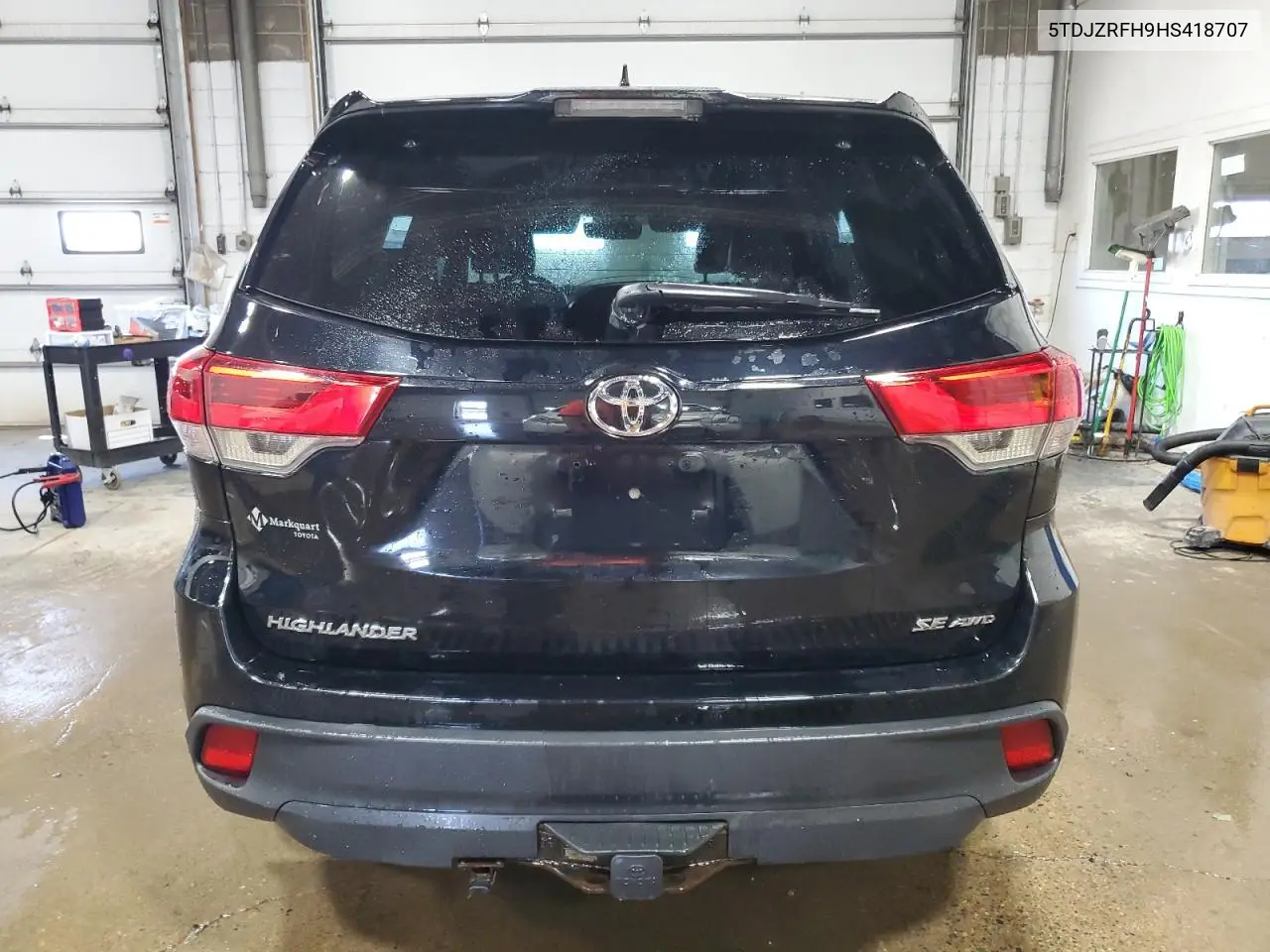 2017 Toyota Highlander Se VIN: 5TDJZRFH9HS418707 Lot: 62747345