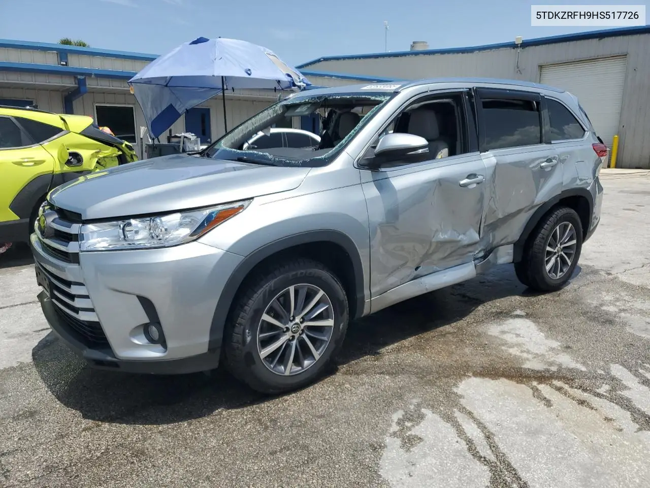 2017 Toyota Highlander Se VIN: 5TDKZRFH9HS517726 Lot: 62833065