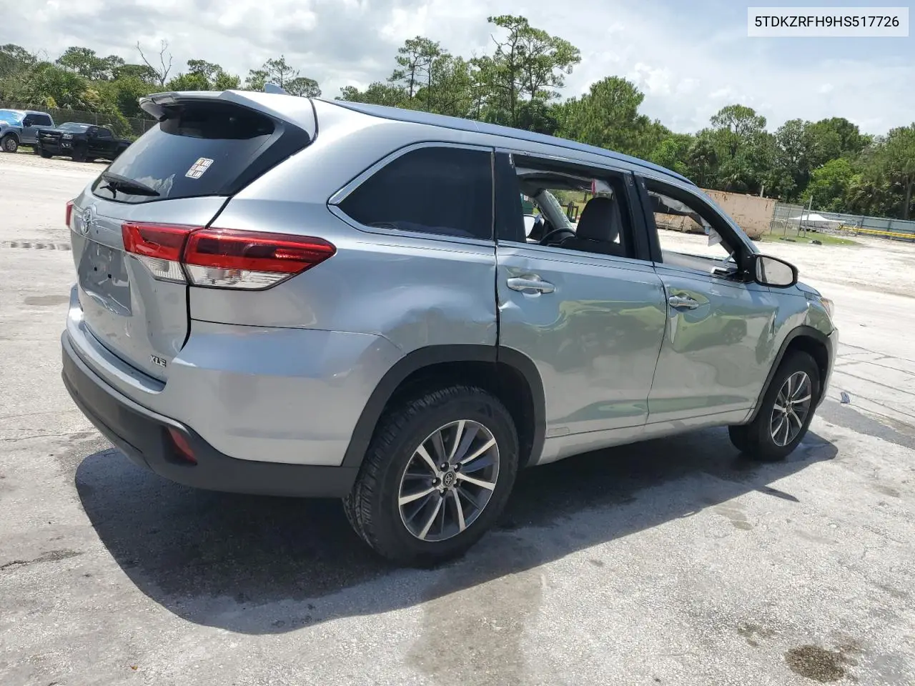 2017 Toyota Highlander Se VIN: 5TDKZRFH9HS517726 Lot: 62833065