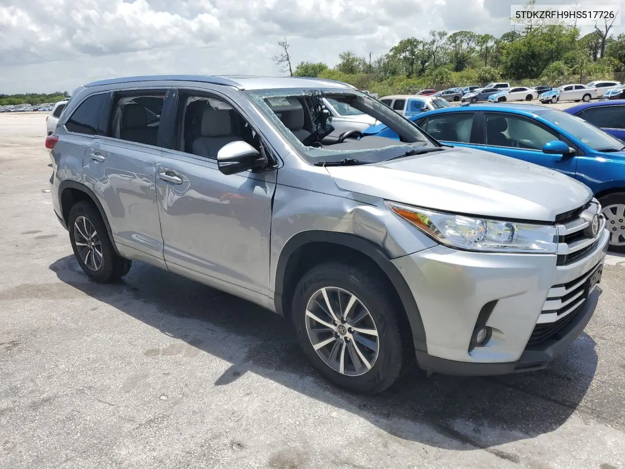 2017 Toyota Highlander Se VIN: 5TDKZRFH9HS517726 Lot: 62833065