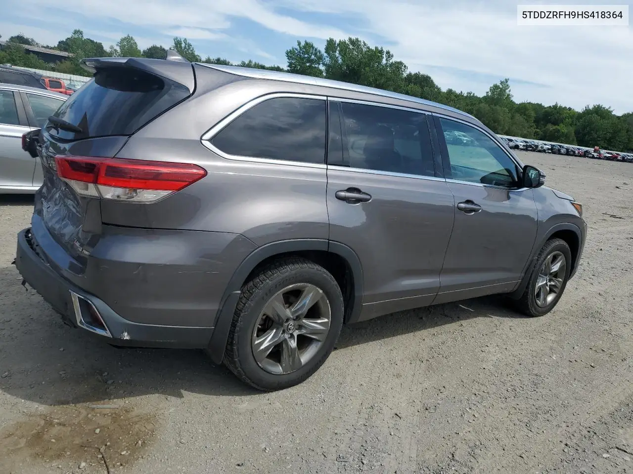 2017 Toyota Highlander Limited VIN: 5TDDZRFH9HS418364 Lot: 62901335