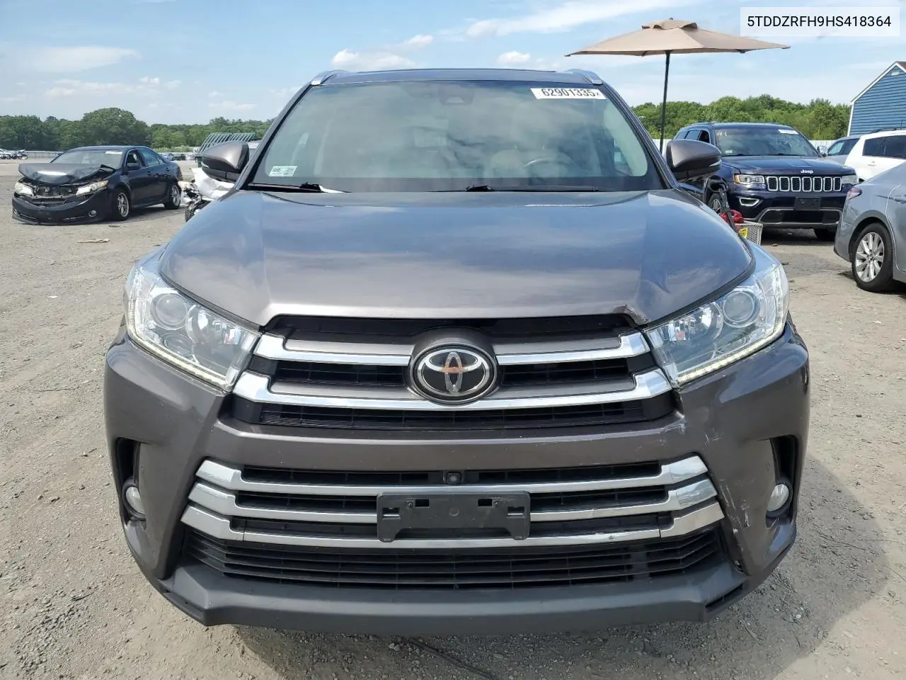 2017 Toyota Highlander Limited VIN: 5TDDZRFH9HS418364 Lot: 62901335
