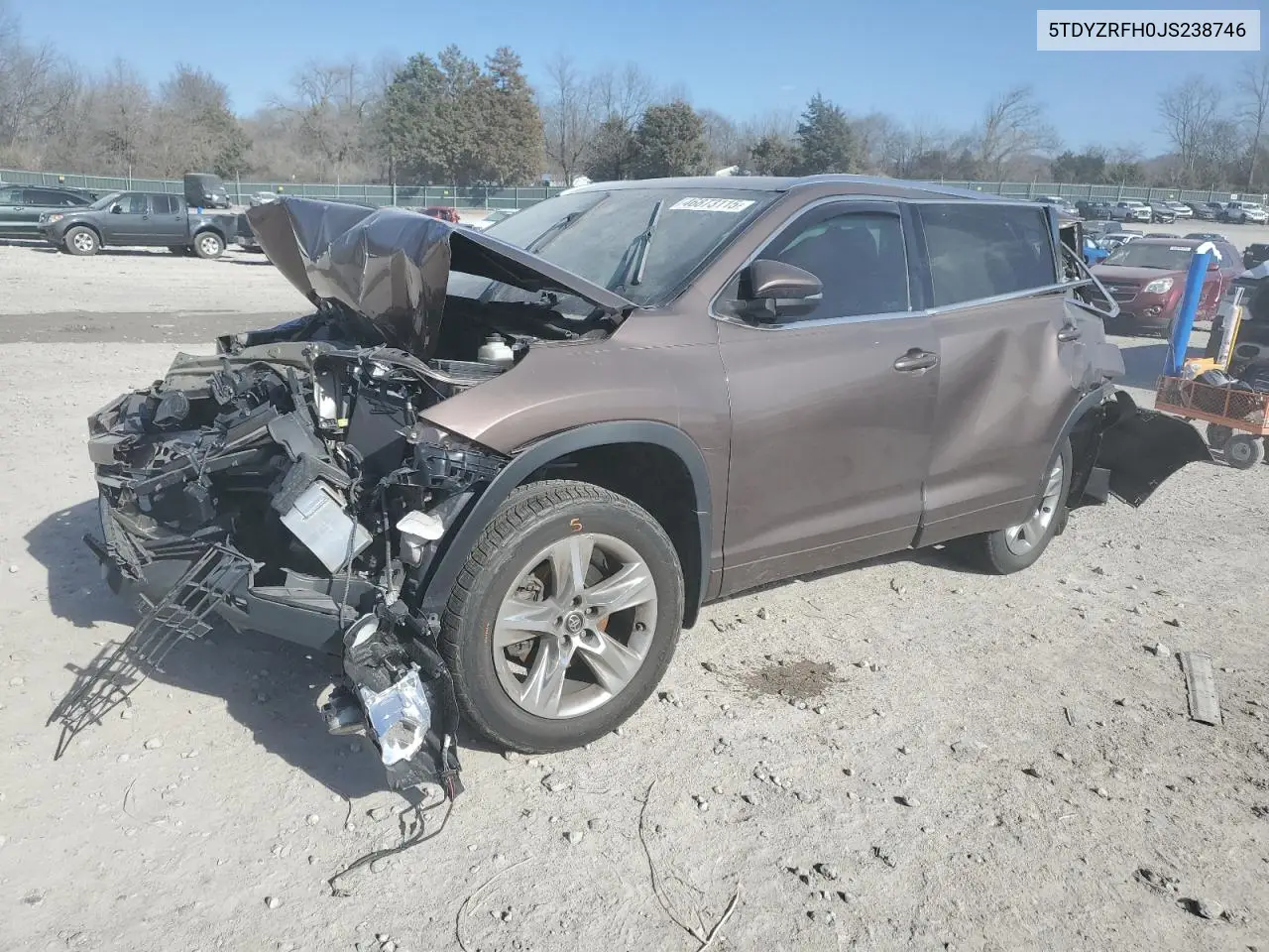 5tdyzrfh0js238746 5TDYZRFH0JS238746 2018 Toyota Highlander Limited