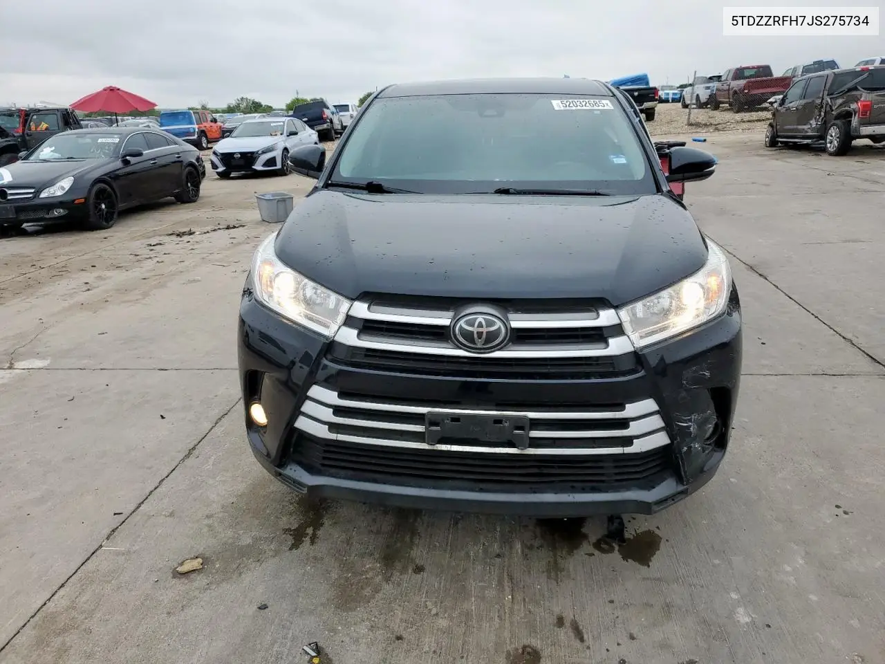 2018 Toyota Highlander Le VIN: 5TDZZRFH7JS275734 Lot: 52032685