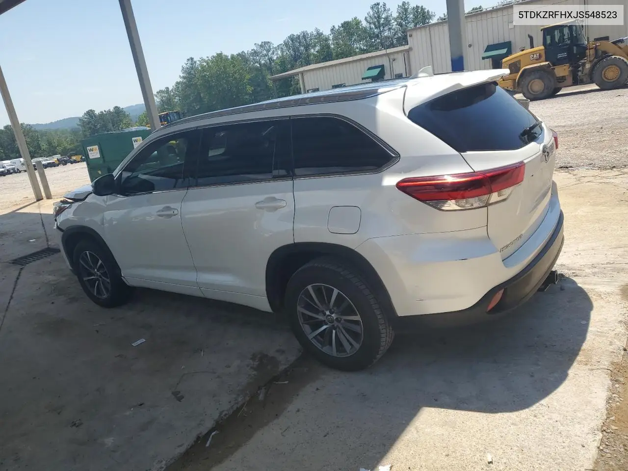 2018 Toyota Highlander Se VIN: 5TDKZRFHXJS548523 Lot: 55674295