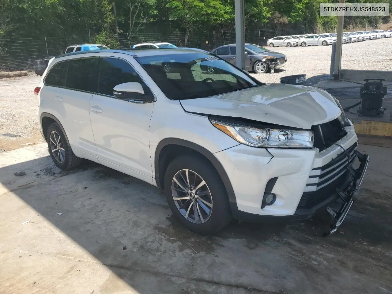 2018 Toyota Highlander Se VIN: 5TDKZRFHXJS548523 Lot: 55674295