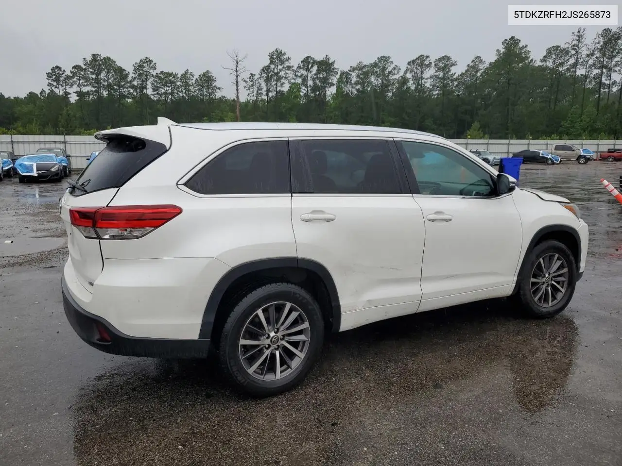 2018 Toyota Highlander Se VIN: 5TDKZRFH2JS265873 Lot: 56623075