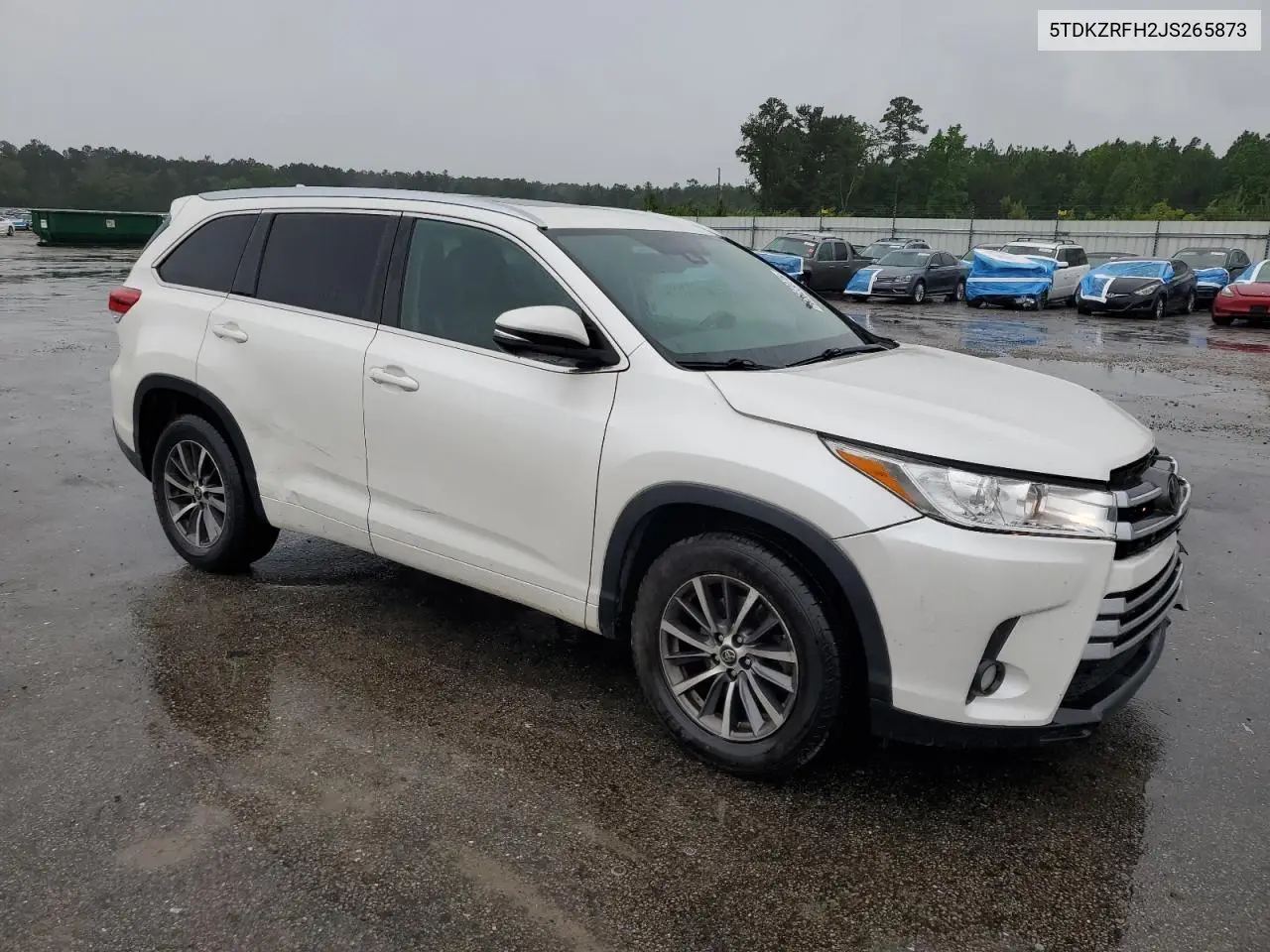 2018 Toyota Highlander Se VIN: 5TDKZRFH2JS265873 Lot: 56623075