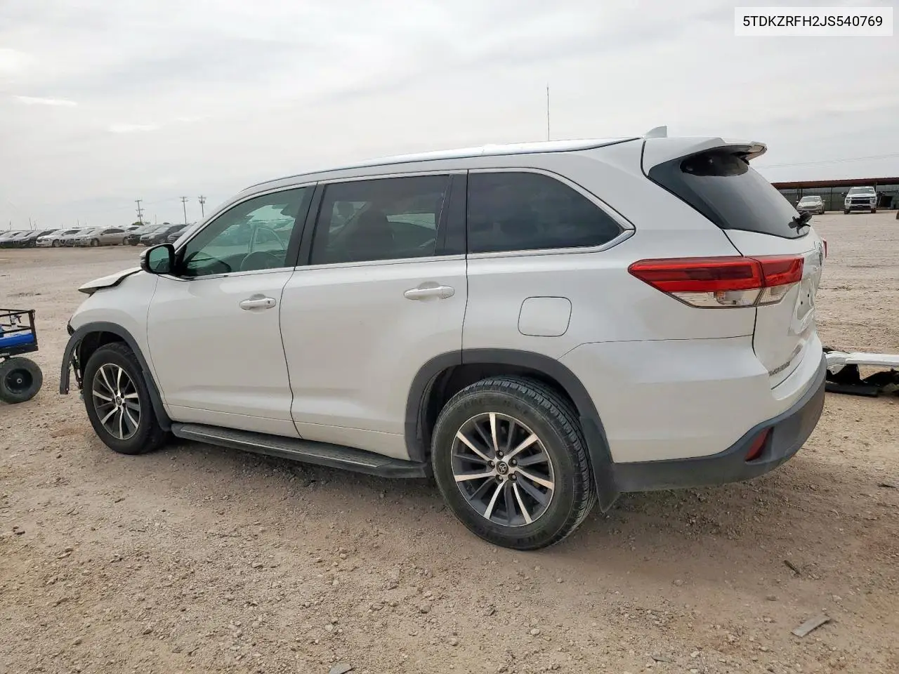 2018 Toyota Highlander Se VIN: 5TDKZRFH2JS540769 Lot: 56658585
