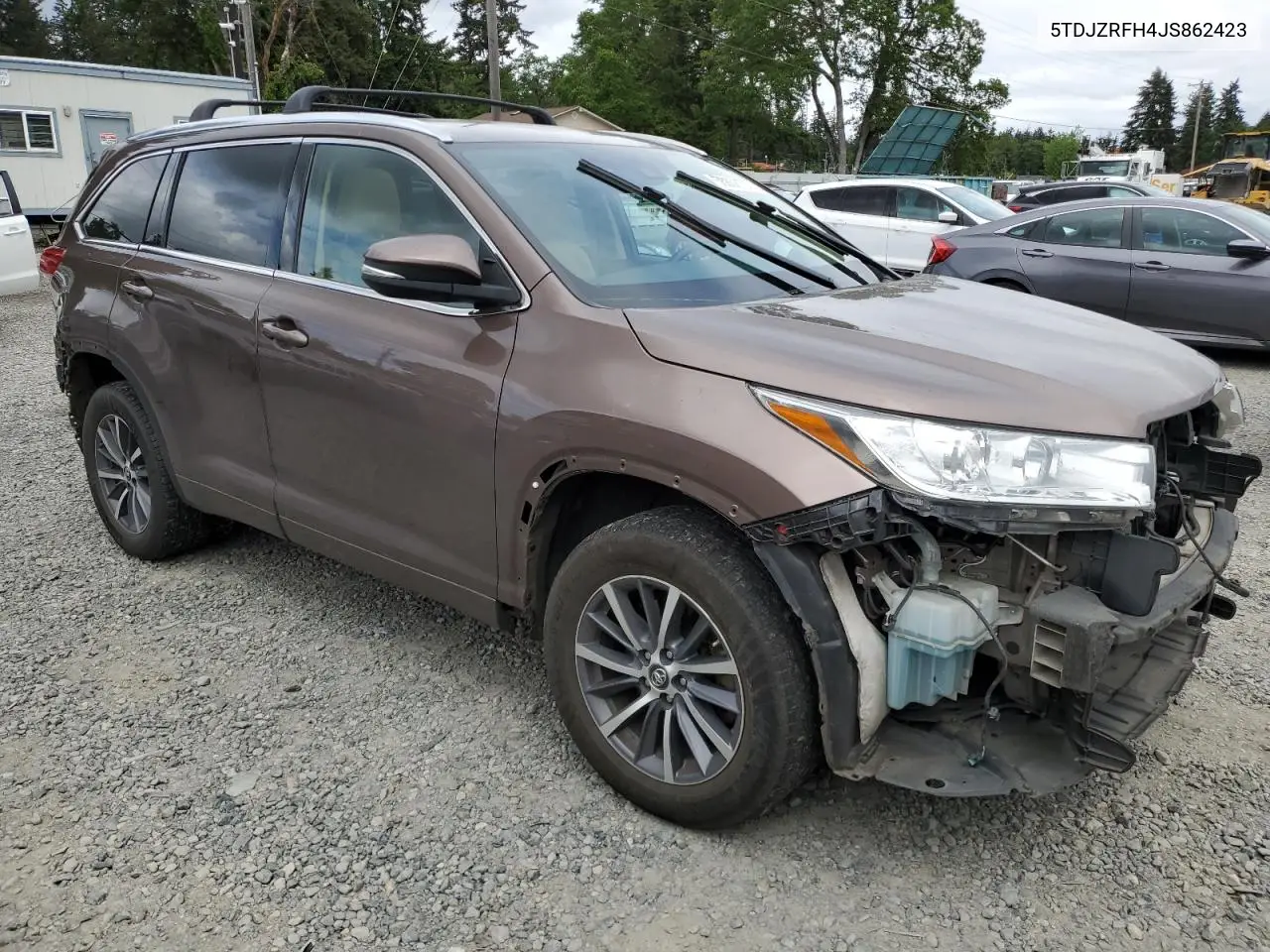 2018 Toyota Highlander Se VIN: 5TDJZRFH4JS862423 Lot: 56852735