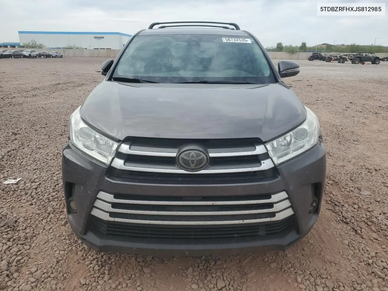 2018 Toyota Highlander Le VIN: 5TDBZRFHXJS812985 Lot: 58732535