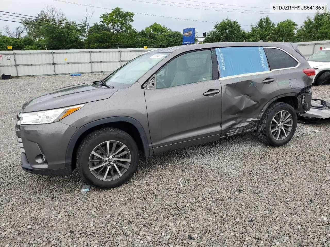 2018 Toyota Highlander Se VIN: 5TDJZRFH9JS541865 Lot: 61850465