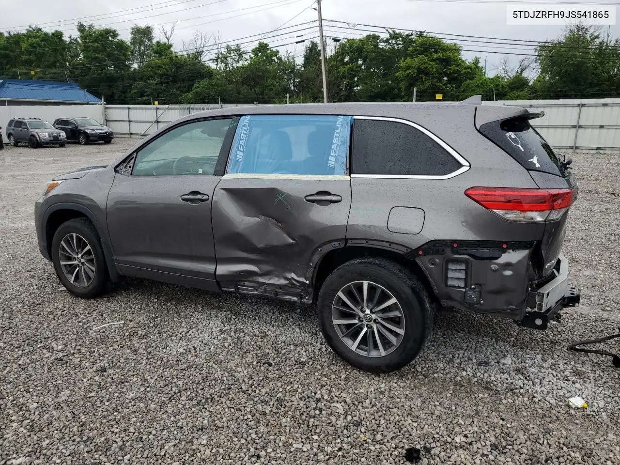 2018 Toyota Highlander Se VIN: 5TDJZRFH9JS541865 Lot: 61850465