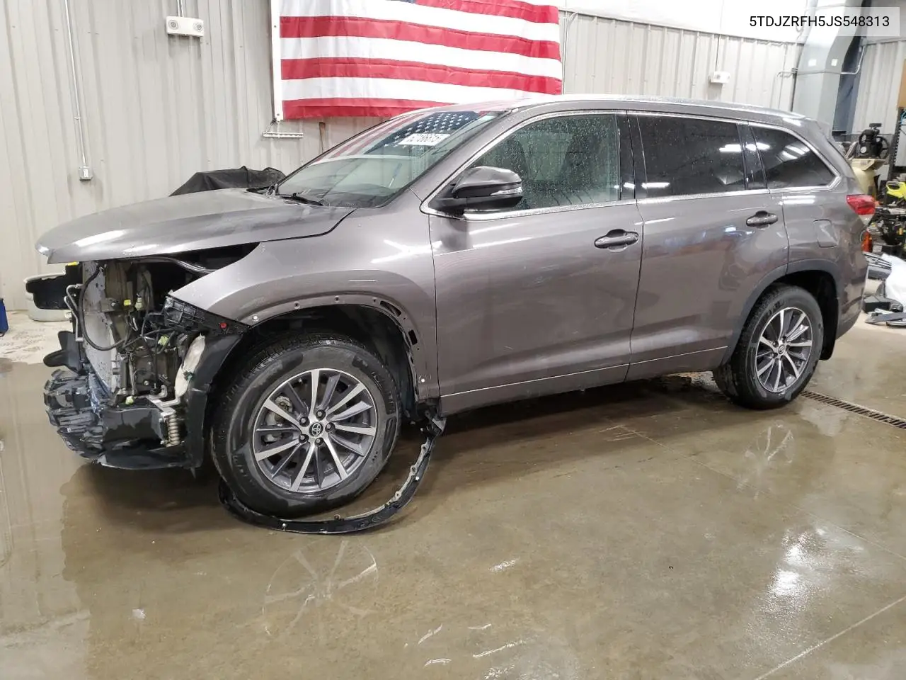 2018 Toyota Highlander Se VIN: 5TDJZRFH5JS548313 Lot: 62186615