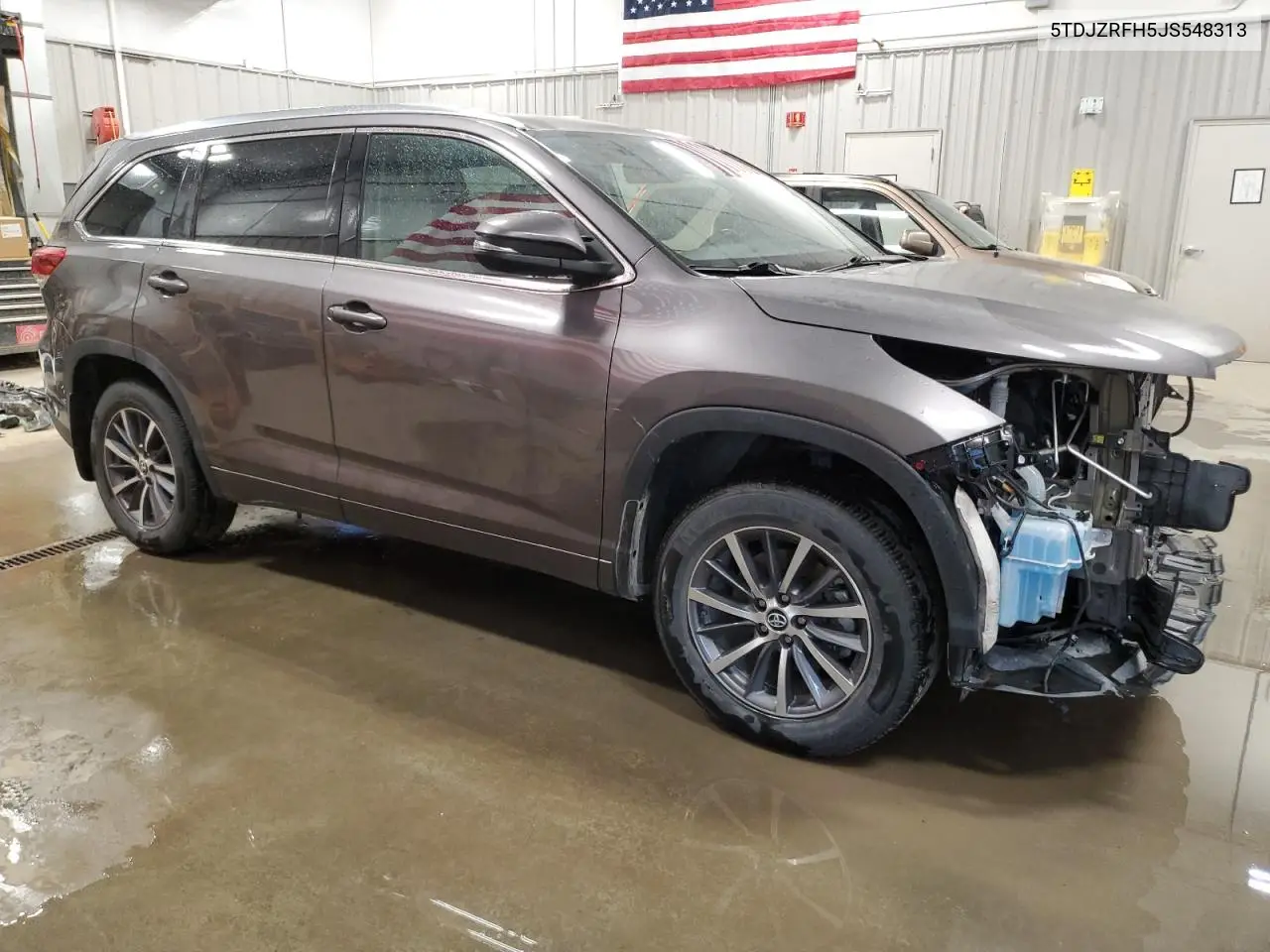 2018 Toyota Highlander Se VIN: 5TDJZRFH5JS548313 Lot: 62186615