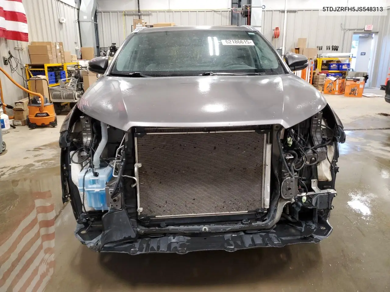 2018 Toyota Highlander Se VIN: 5TDJZRFH5JS548313 Lot: 62186615