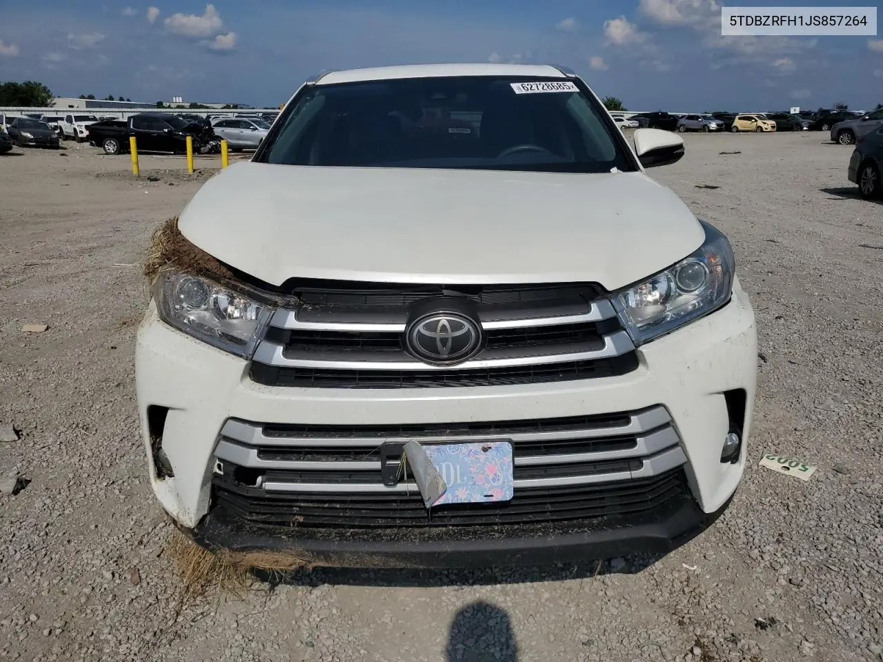 2018 Toyota Highlander Le VIN: 5TDBZRFH1JS857264 Lot: 62728685