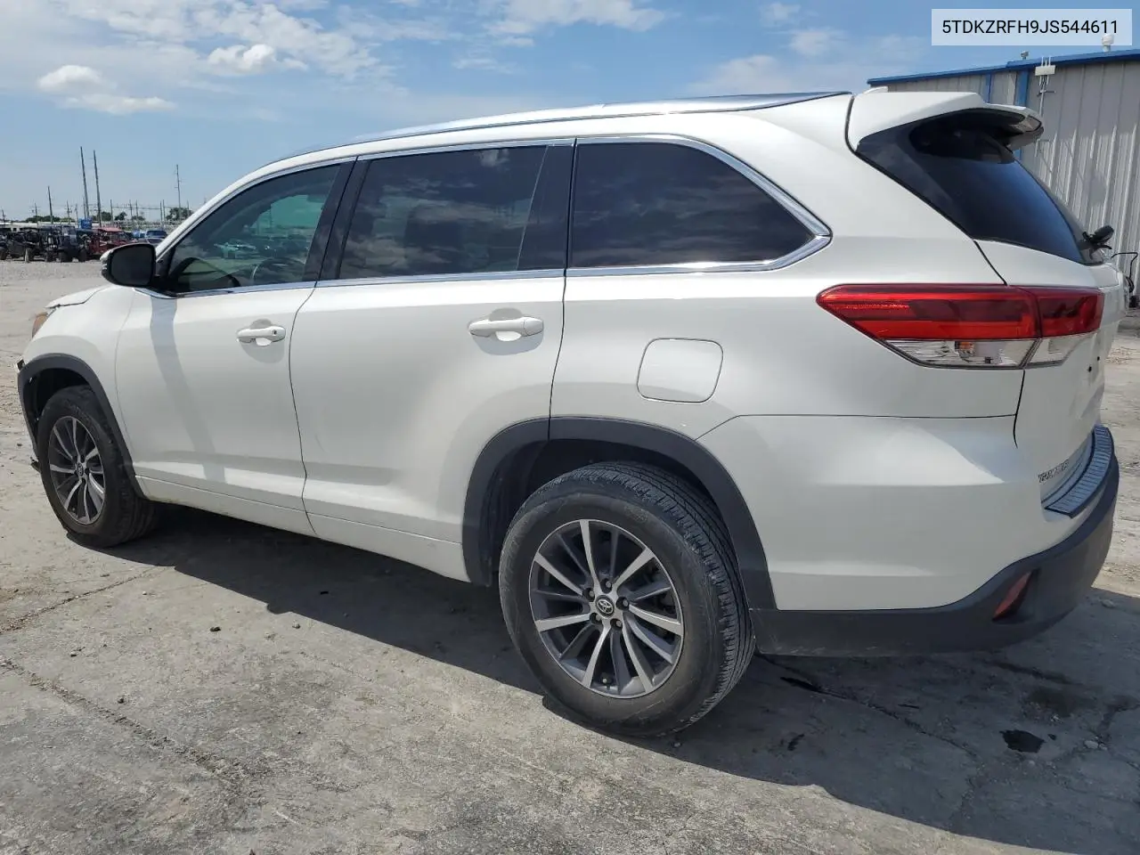 2018 Toyota Highlander Se VIN: 5TDKZRFH9JS544611 Lot: 63119835