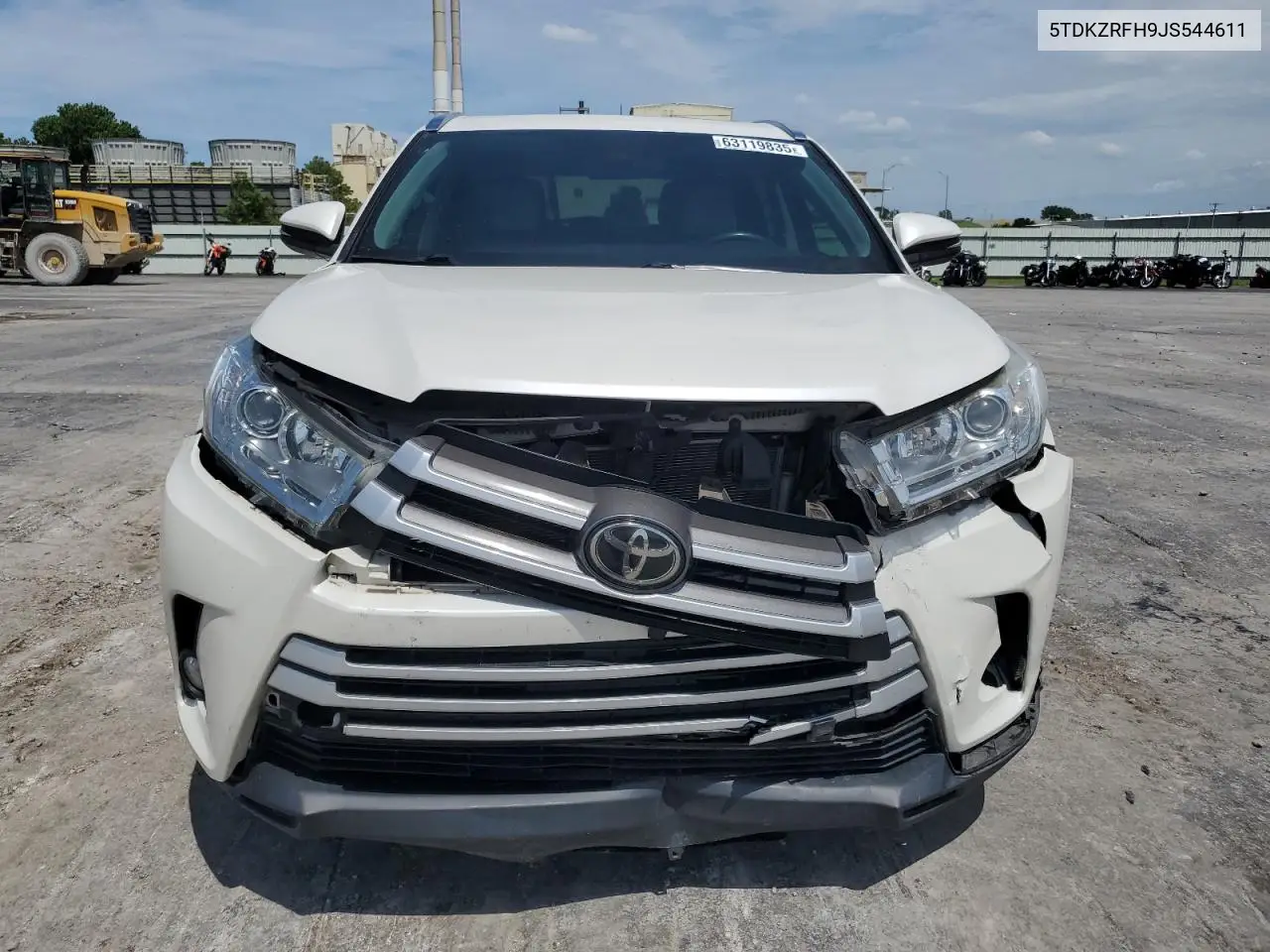 2018 Toyota Highlander Se VIN: 5TDKZRFH9JS544611 Lot: 63119835