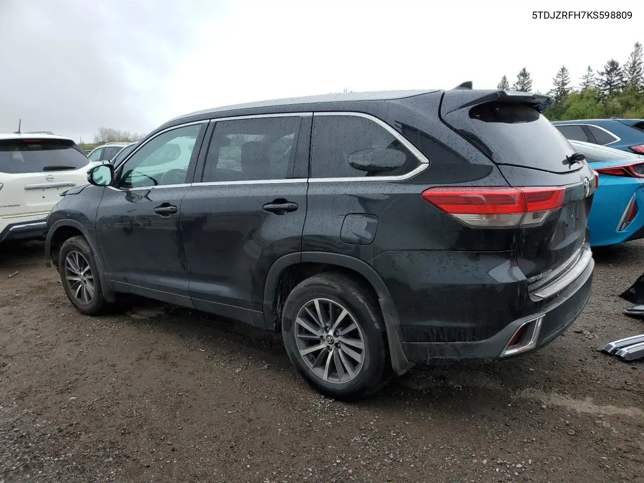 2019 Toyota Highlander Se VIN: 5TDJZRFH7KS598809 Lot: 56323355