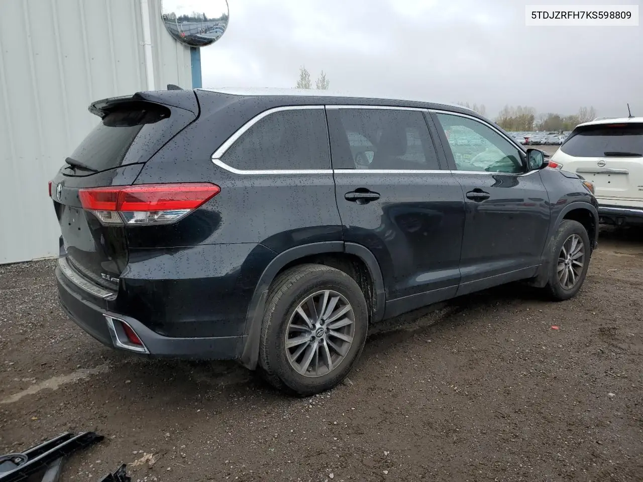 2019 Toyota Highlander Se VIN: 5TDJZRFH7KS598809 Lot: 56323355