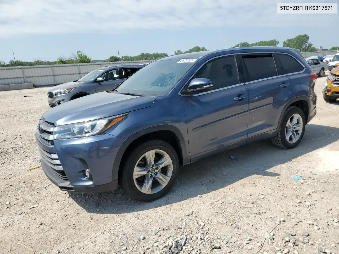 2019 Toyota Highlander Limited VIN: 5TDYZRFH1KS317571 Lot: 56757035