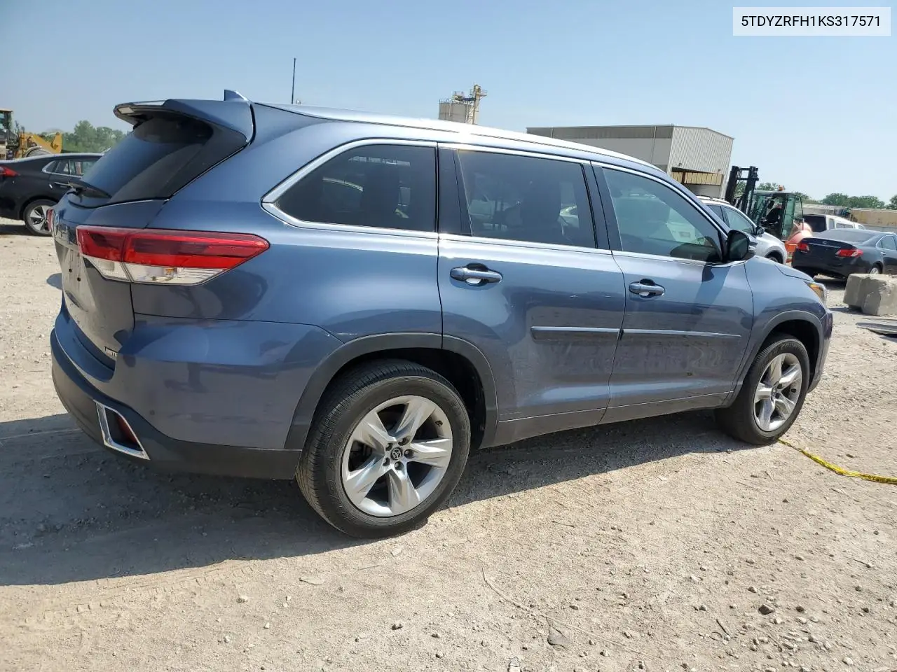 2019 Toyota Highlander Limited VIN: 5TDYZRFH1KS317571 Lot: 56757035