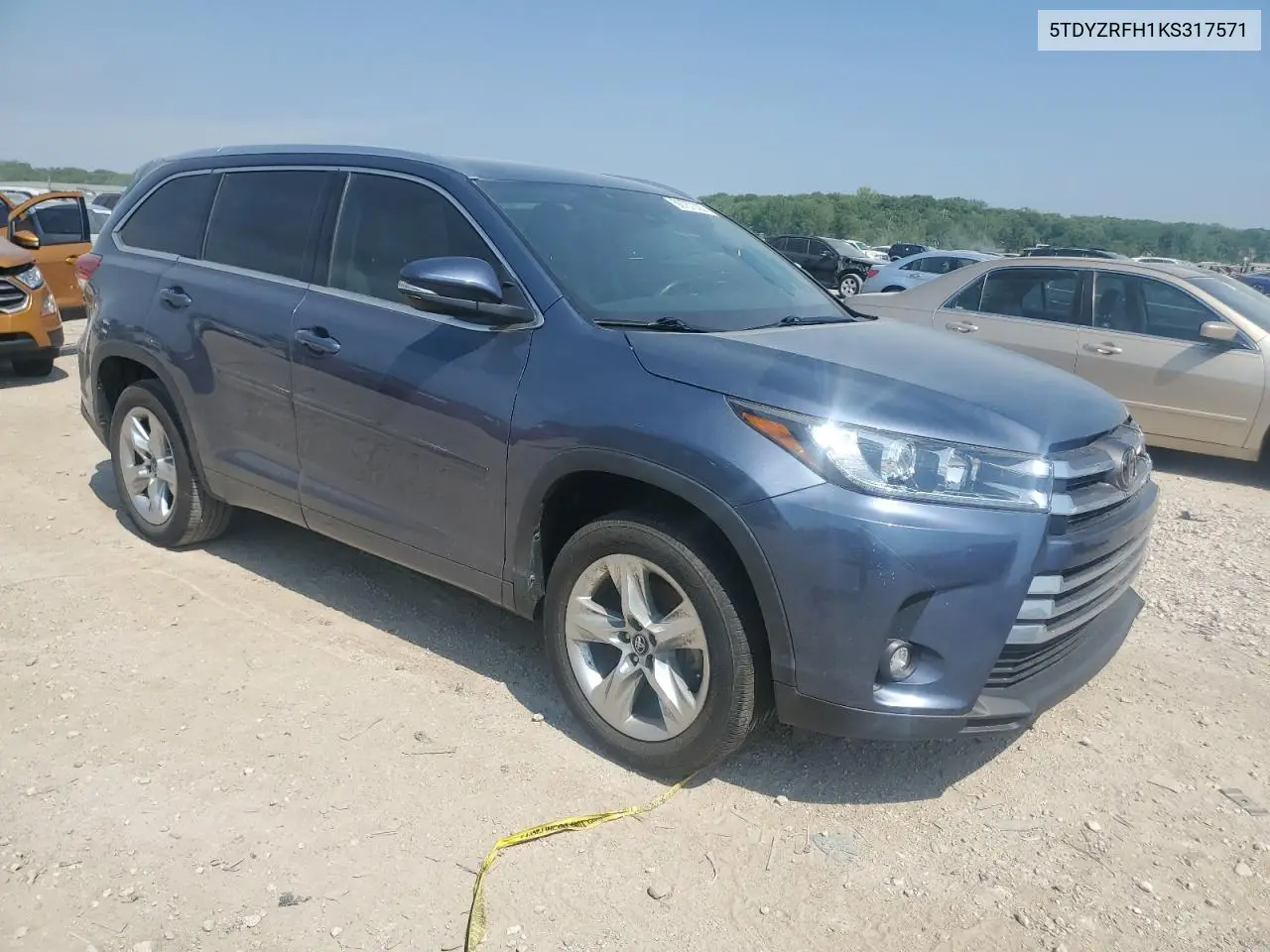 2019 Toyota Highlander Limited VIN: 5TDYZRFH1KS317571 Lot: 56757035