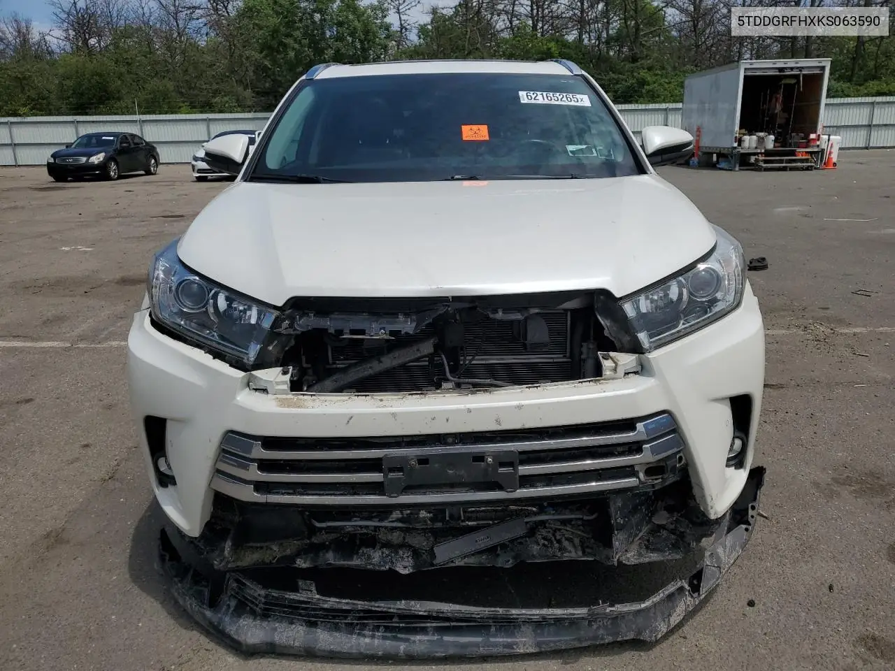 2019 Toyota Highlander Hybrid Limited VIN: 5TDDGRFHXKS063590 Lot: 62165265