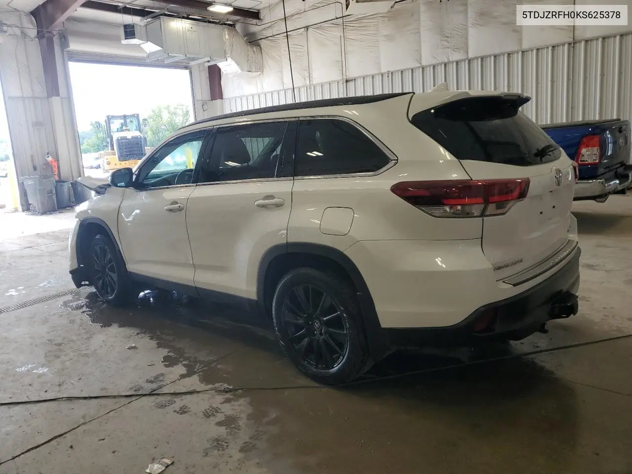 2019 Toyota Highlander Se VIN: 5TDJZRFH0KS625378 Lot: 62521445