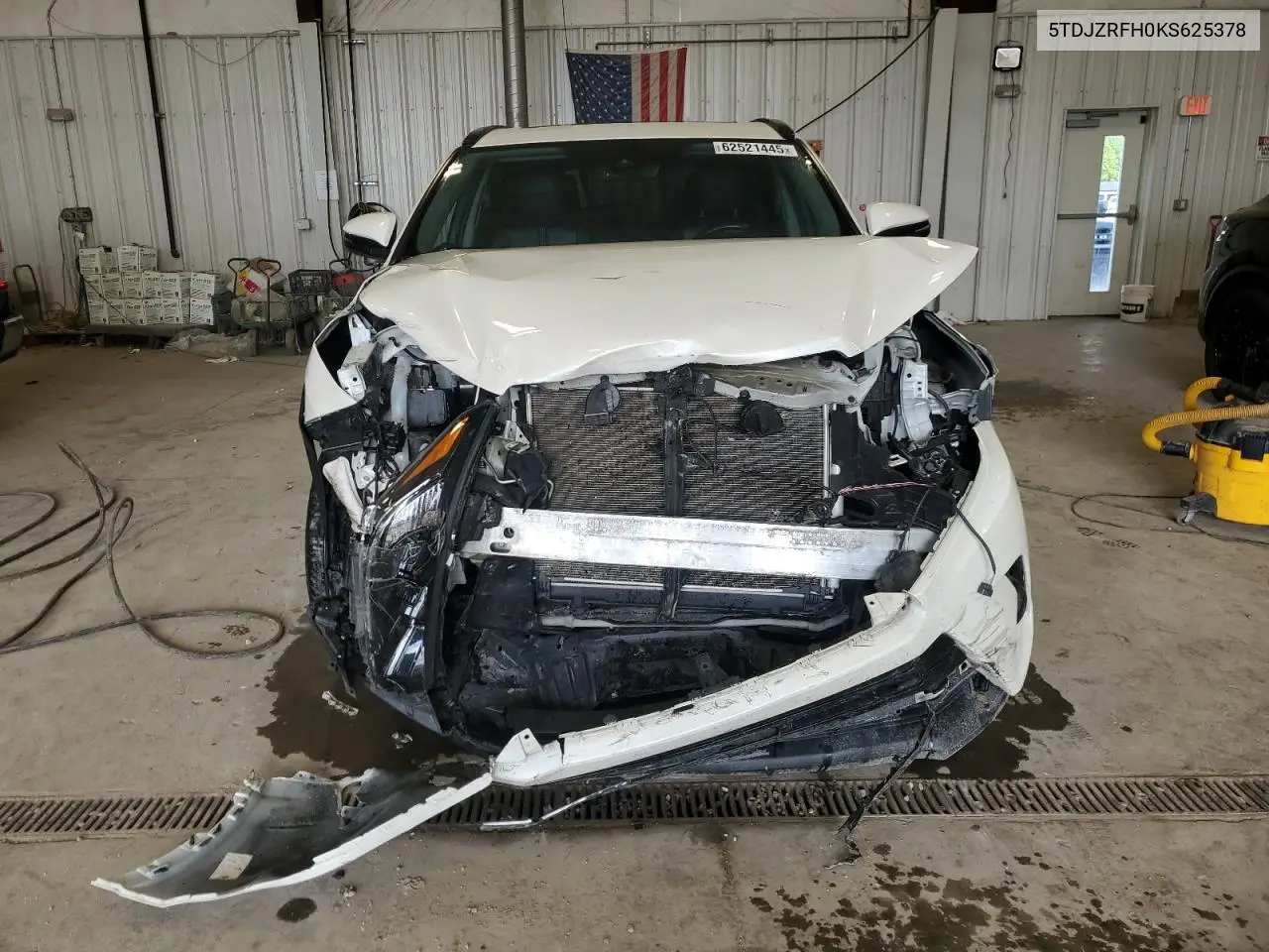 2019 Toyota Highlander Se VIN: 5TDJZRFH0KS625378 Lot: 62521445