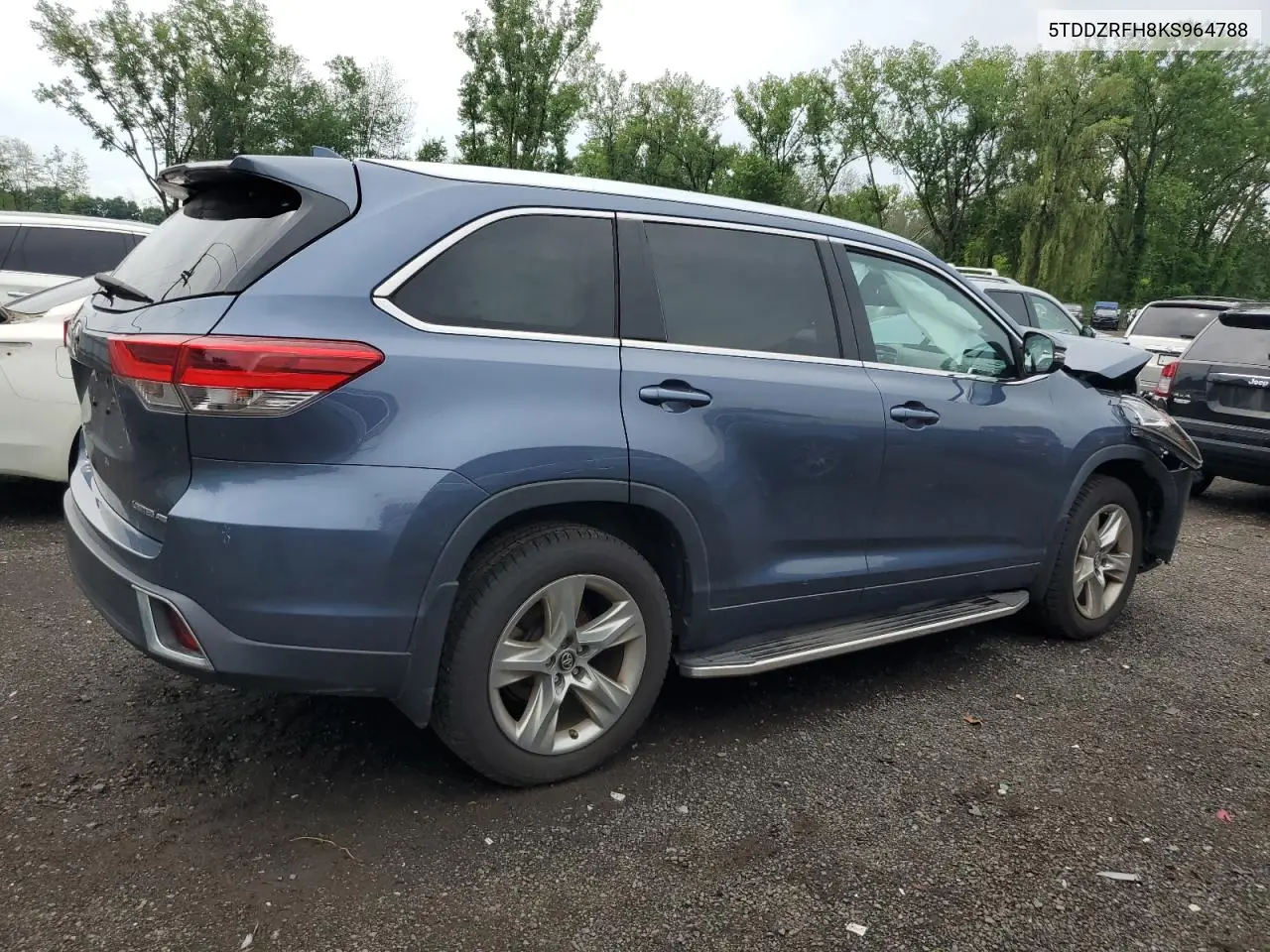2019 Toyota Highlander Limited VIN: 5TDDZRFH8KS964788 Lot: 62692875
