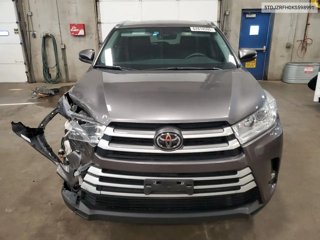 2019 Toyota Highlander Se VIN: 5TDJZRFH0KS598991 Lot: 62814595