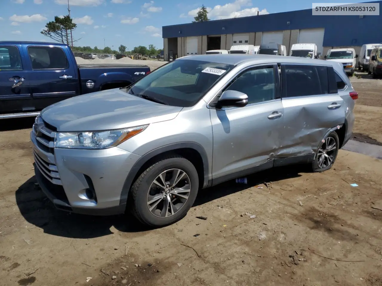 2019 Toyota Highlander Le VIN: 5TDZARFH1KS053120 Lot: 62933335