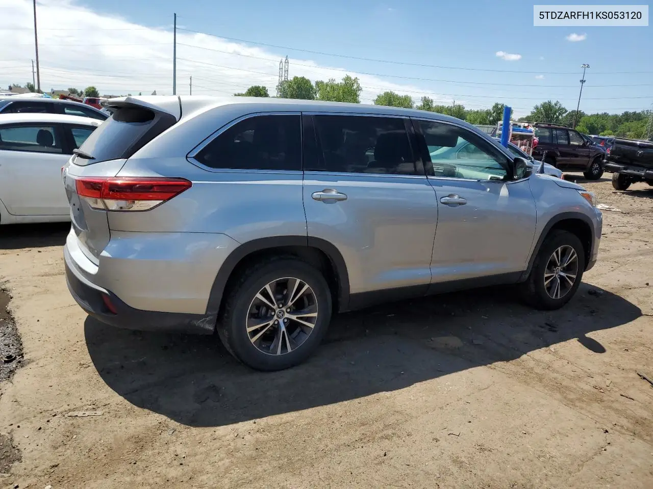 2019 Toyota Highlander Le VIN: 5TDZARFH1KS053120 Lot: 62933335