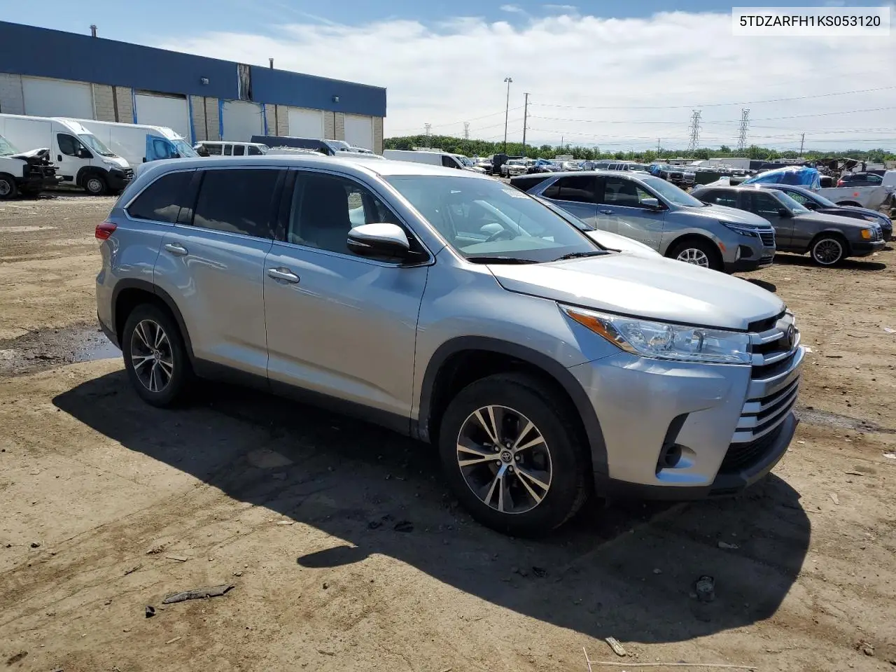 2019 Toyota Highlander Le VIN: 5TDZARFH1KS053120 Lot: 62933335