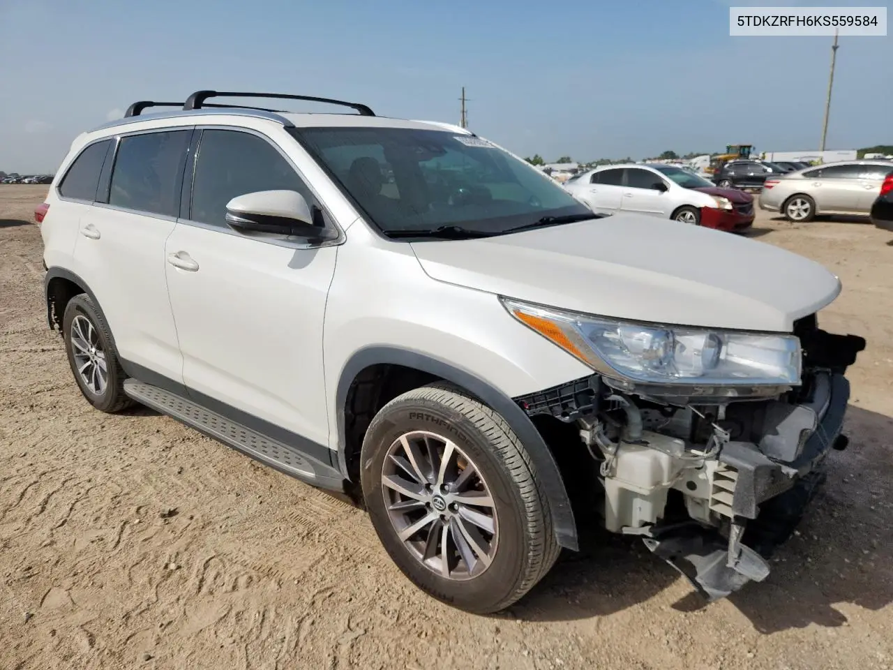 2019 Toyota Highlander Se VIN: 5TDKZRFH6KS559584 Lot: 63245505