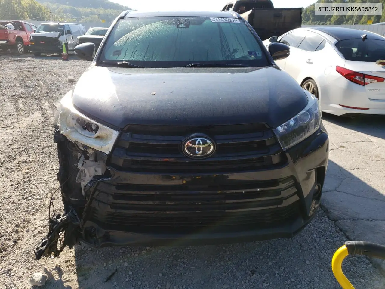 2019 Toyota Highlander Se VIN: 5TDJZRFH9KS605842 Lot: 68599993