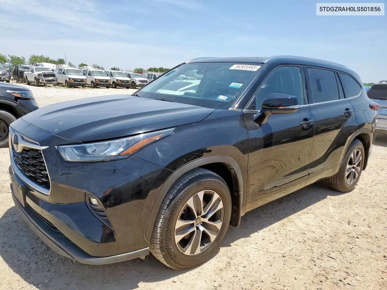 2020 Toyota Highlander Xle VIN: 5TDGZRAH0LS501856 Lot: 56585995