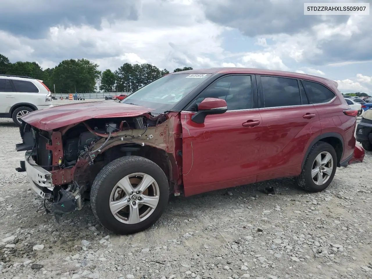 2020 Toyota Highlander L VIN: 5TDZZRAHXLS505907 Lot: 56781975