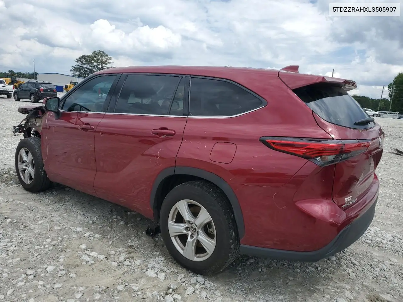 2020 Toyota Highlander L VIN: 5TDZZRAHXLS505907 Lot: 56781975