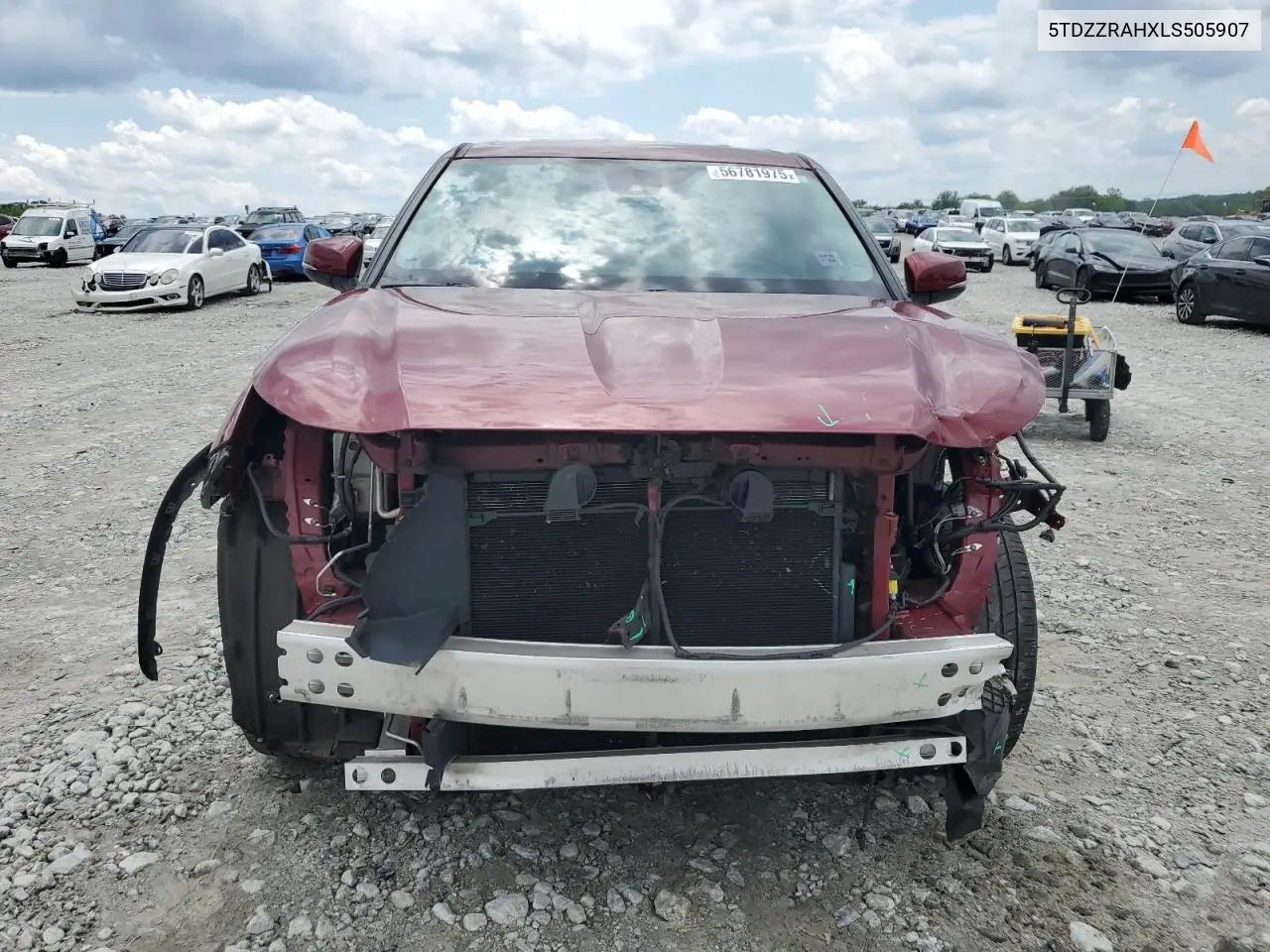 2020 Toyota Highlander L VIN: 5TDZZRAHXLS505907 Lot: 56781975