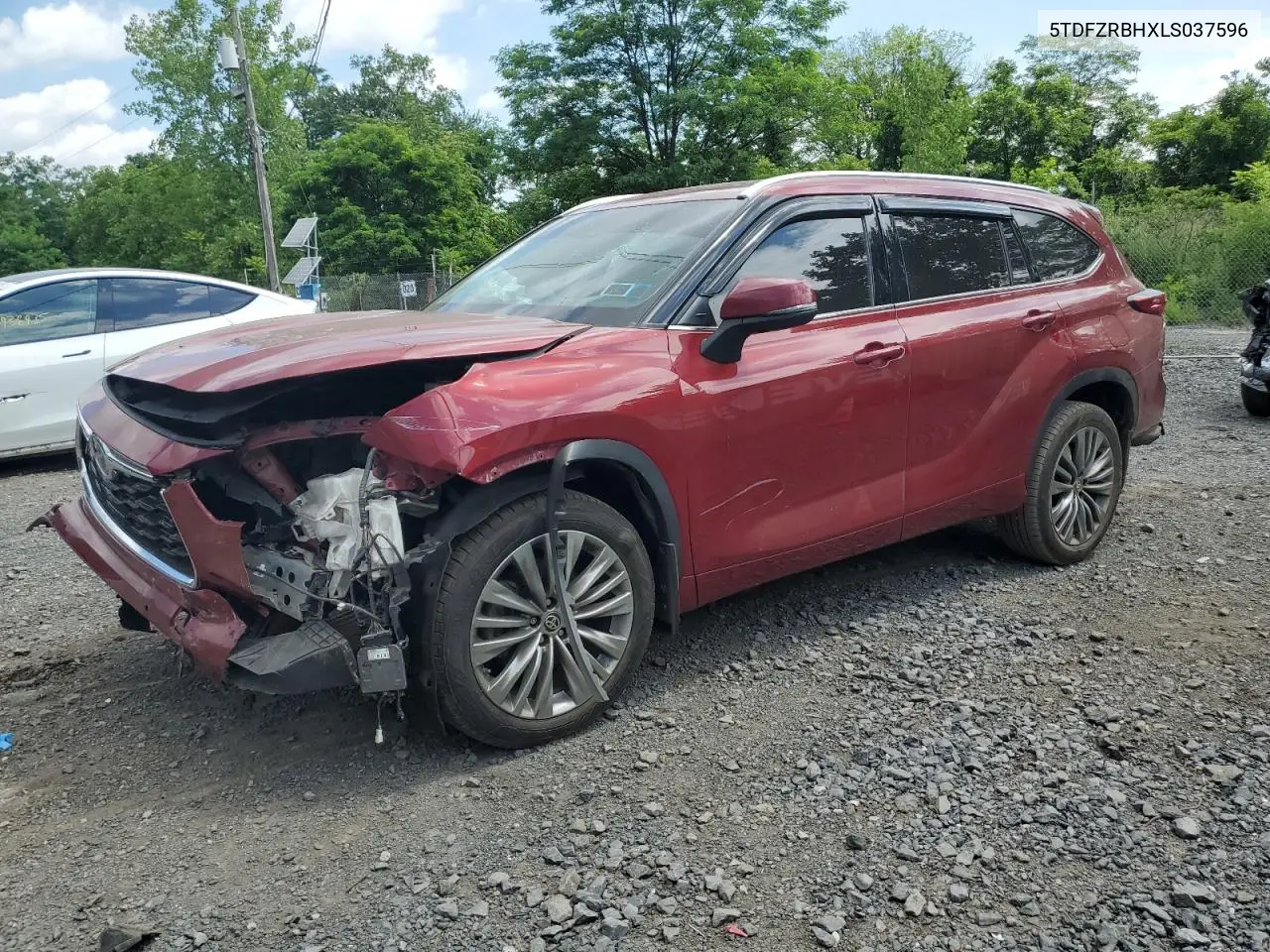 2020 Toyota Highlander Platinum VIN: 5TDFZRBHXLS037596 Lot: 62366805