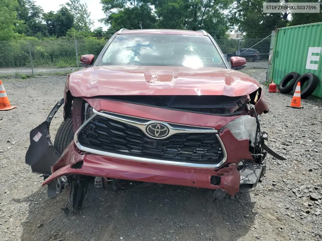 2020 Toyota Highlander Platinum VIN: 5TDFZRBHXLS037596 Lot: 62366805